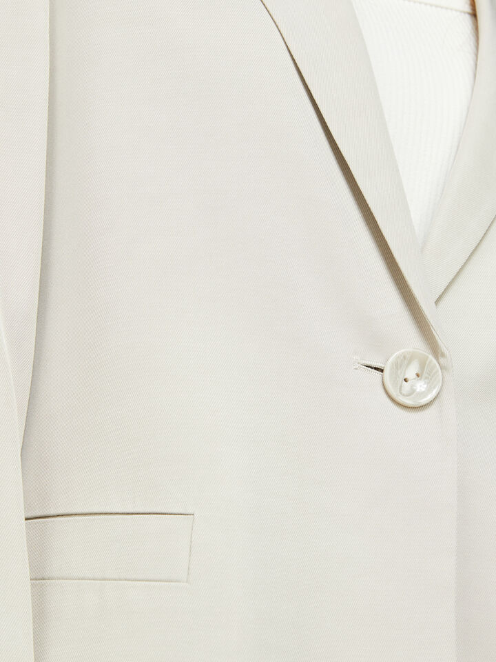 Single-breasted blazer - women's blazers - Beige | Sisley image number 5